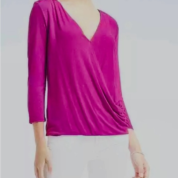 Banana Republic Tops - Banana Republic Surplice Deep V-Neckline Knit Top